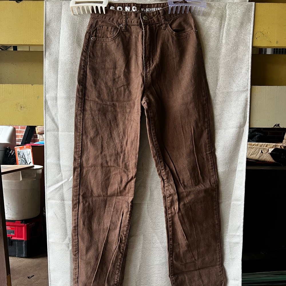 Women’s 90s Boyfriend Brown Jeans